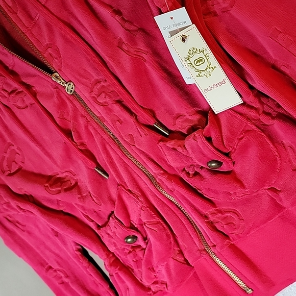 New Red Ecko Red Velor Hoody and sheer Logo design - Picture 8 of 15